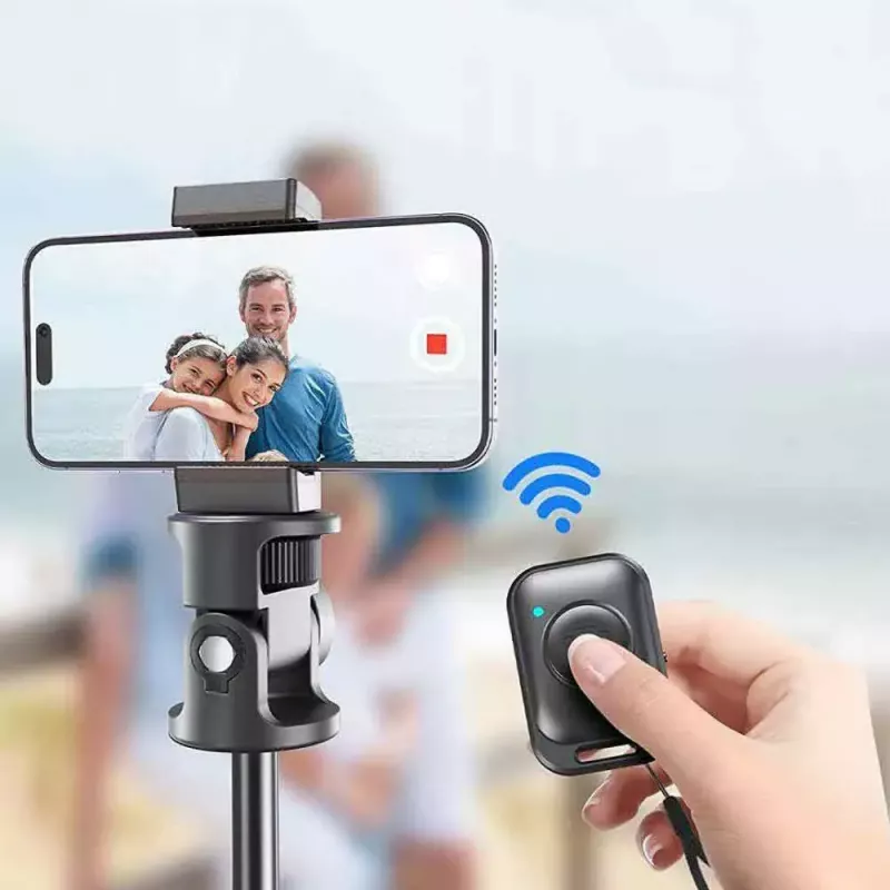 Tech-Protect L03S Selfie tyč so statívom a Bluetooth diaľkovým ovládaním, čierna