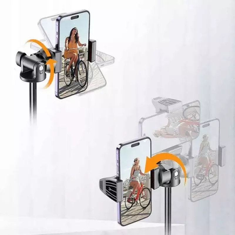 Tech-Protect L03S Selfie tyč so statívom a Bluetooth diaľkovým ovládaním, čierna