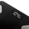 Adler Smart Bathroom Scale AD 8186b automatické vypnutie analýza telesného tuku meranie indexu telesnej hmotnosti (BMI) analýza kostnej hmoty maximálna hmotnosť (kapacita) 180 kg funkcia pamäte viacero používateľov