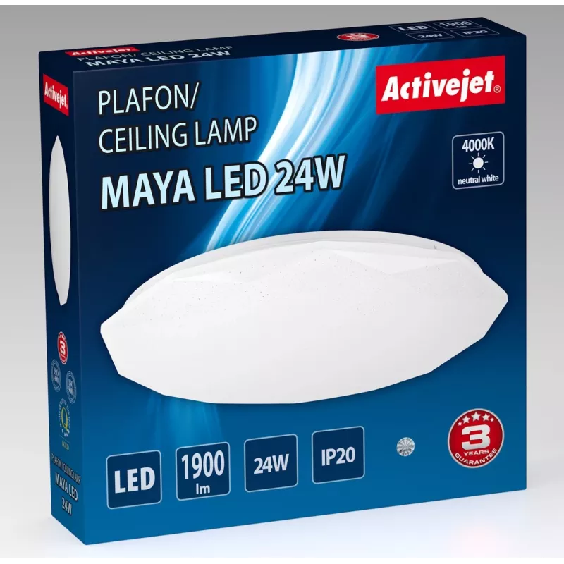 Activejet AJE-MAYA LED stropné svietidlo 24W