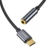 Baseus L54 audio adaptér USB-C + minikonektor 3,5 mm (čierna+sivá)