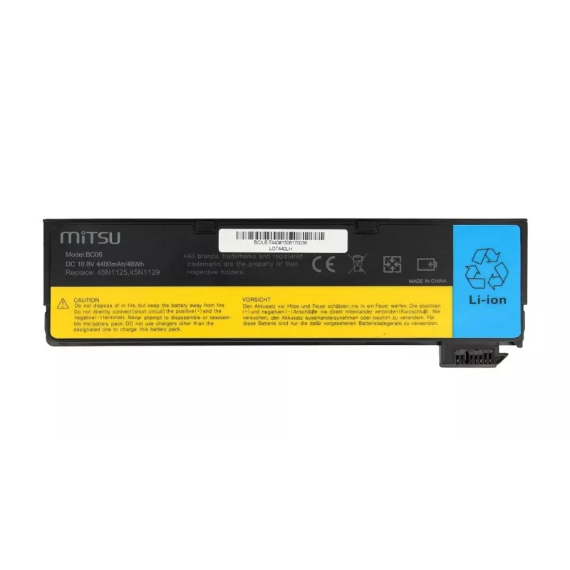 Batéria pre Lenovo T440, X240 4400 mAh (48 Wh) 10,8 - 11,1 Volt