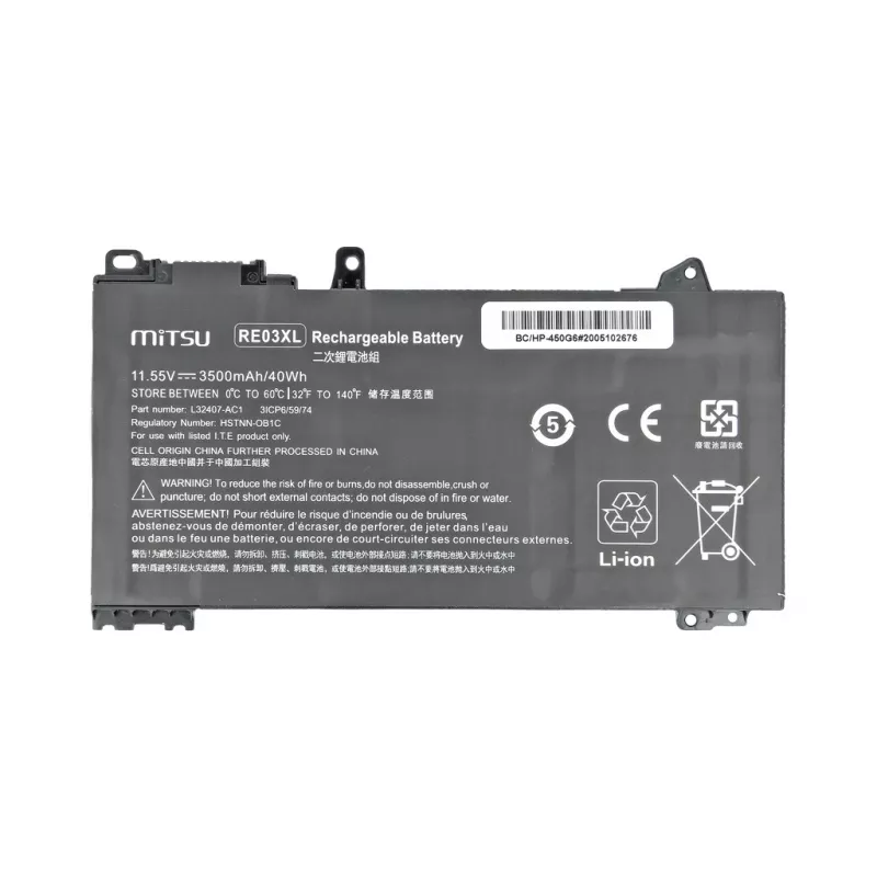 Mitsu pre HP430G6/450G6 3500mAh (40Wh) 11,55V