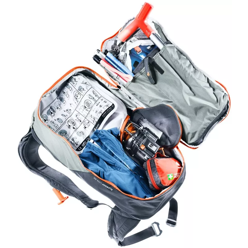 Deuter Alproof Lite 22 cínovo-čierny – lavínový batoh