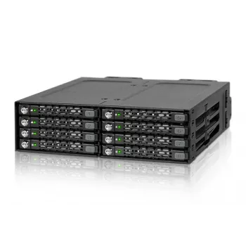 ICY DOCK - ToughArmor - MB998SK-B - 8x2.5 SATA HDD Hot Swap mobilný rám - nosič HDD - 40mm ventilátor - hliník - LED - SATA 6Gbit/s - do výšky 7mm
