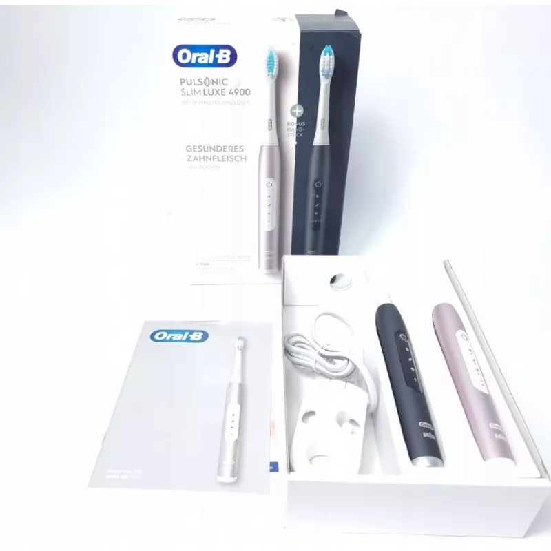Oral-B Pulsonic SlimLuxe 4900 elektrická zubná kefka dvojbalenie