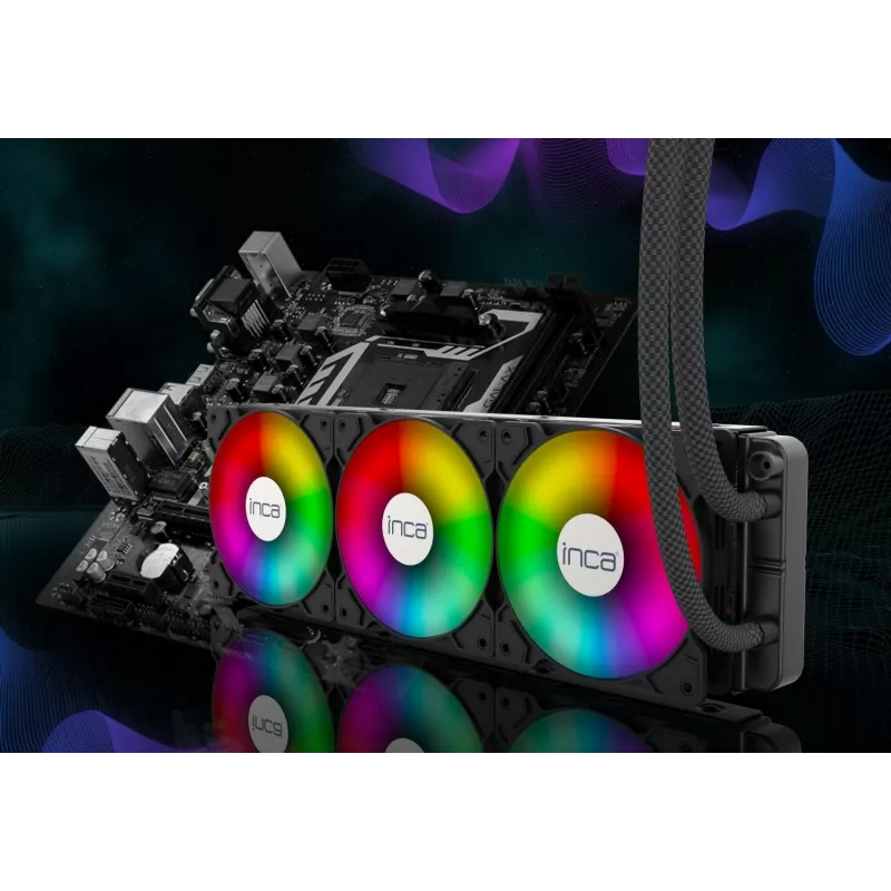INCA ISS-03XN CPU LIQUID chladič 3 x 120 mm PWM ventilátor