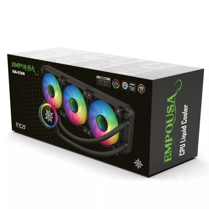 INCA ISS-03XN CPU LIQUID chladič 3 x 120 mm PWM ventilátor