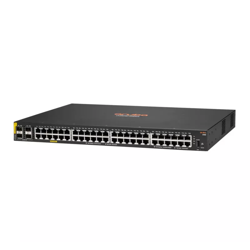 HPE Aruba Networking CX 6100 48G Class4 PoE 4SFP+ 740W switch – switch – L3 – managed – 48 x 10/100/1000 (PoE+)