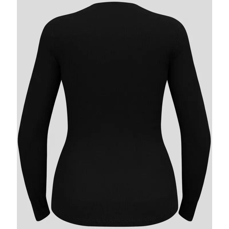 Odlo BL TOP okrúhly výstrih l/s ACTIVE WARM ECO dámske tričko, veľkosť S, čierna