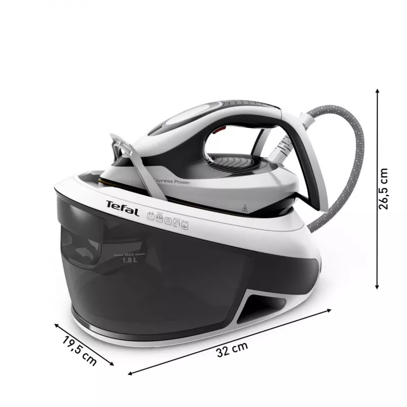 Tefal Express Power SV8130 2800 W 1,8 L Durilium AirGlide Autoclean žehliaca plocha čierna, biela