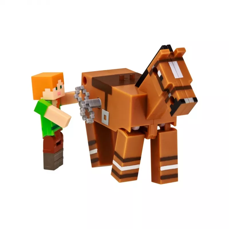 Minecraft S2 3D naťahovacia hračka - Alex & kôň
