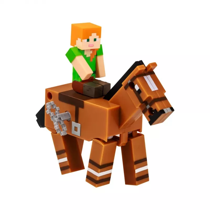 Minecraft S2 3D naťahovacia hračka - Alex & kôň