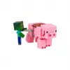 Minecraft S2 3D naťahovacia hračka – baby zombie & prasa