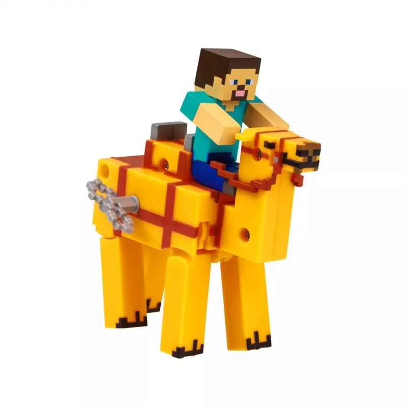 Minecraft S2 3D naťahovacia hračka – Steve & ťava