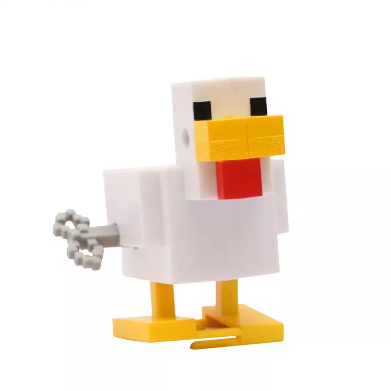 Minecraft S2 3D naťahovacia hračka - sliepka & jazdec