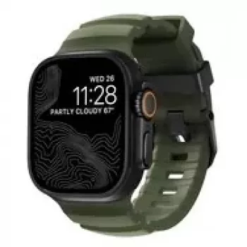 NOMAD Rocky Point remienok pre Apple Watch 46mm/49mm zeleno-čierny