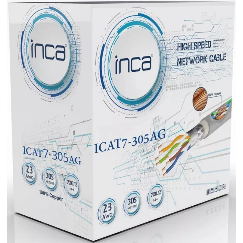 INCA Ethernet kábel ICAT7-305AG S/FTP1 23 AWG CAT7 kábel - kábel - sieťový