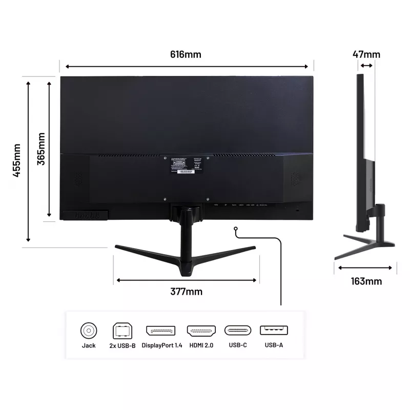 JAPANNEXT JN-IPS27WQHDR-C65W 16:9 HDMI/DP WQHD - plochý monitor (TFT/LCD)