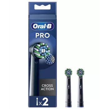 Oral-B EB50BRB-2 Pro CrossAction čierne náhradné hlavice kefky, balenie 2 ks