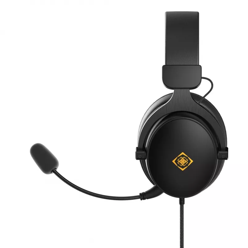 Deltaco GAM-190 herný headset proteinová koža 3,5 mm kábel čierny