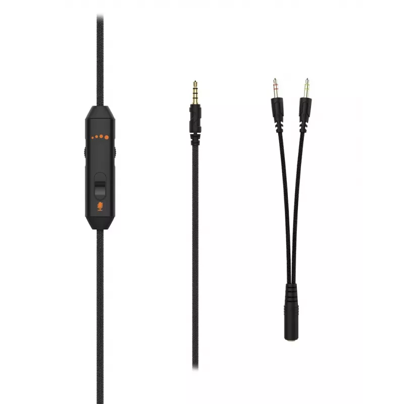 Deltaco GAM-190 herný headset proteinová koža 3,5 mm kábel čierny