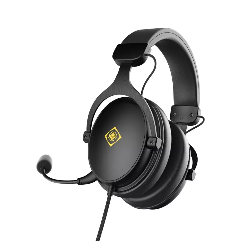 Deltaco GAM-190 herný headset proteinová koža 3,5 mm kábel čierny