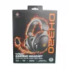 Deltaco GAM-190 herný headset proteinová koža 3,5 mm kábel čierny