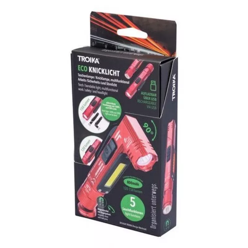 TROIKA baterka ECO KNICKLICHT červená (TOR55/RD)