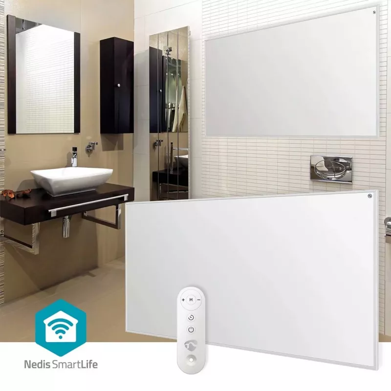 Nedis SmartLife HTIP700WTW infračervený vyhrievací panel, 700 W, biely