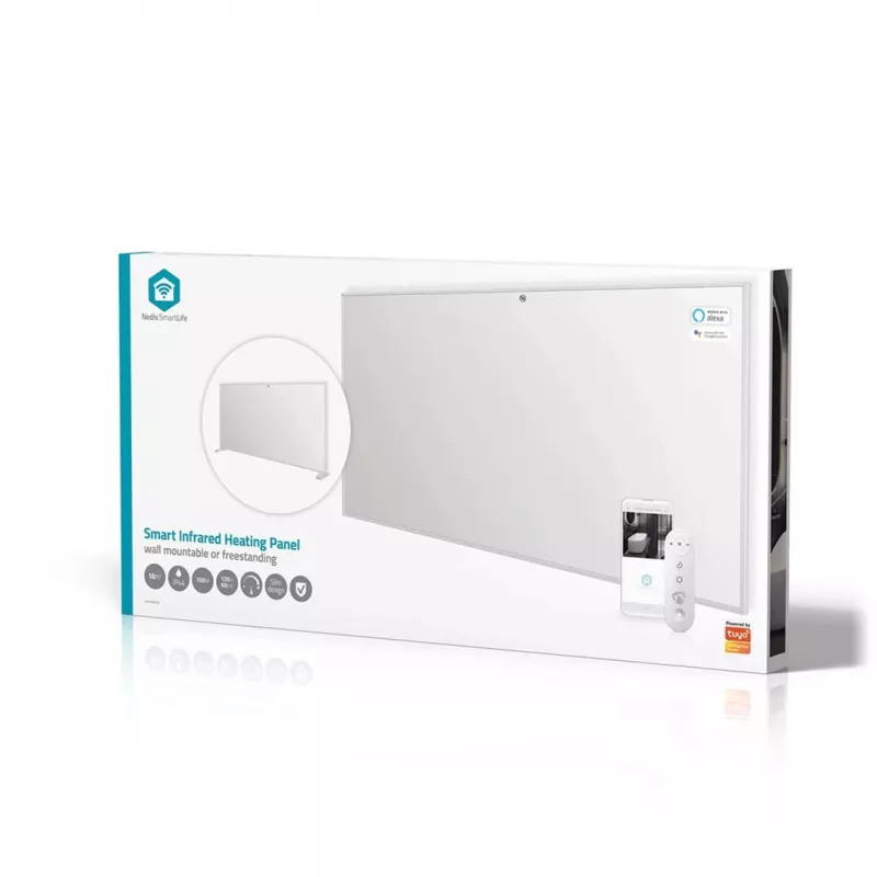Nedis SmartLife HTIP700WTW infračervený vyhrievací panel, 700 W, biely