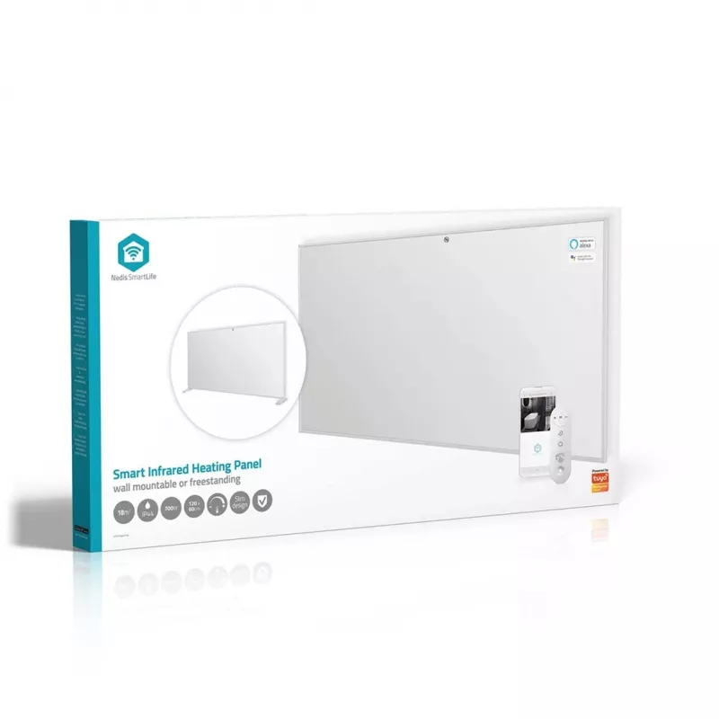 Nedis SmartLife HTIP700WTW infračervený vyhrievací panel, 700 W, biely