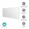 Nedis SmartLife HTIP700WTW infračervený vyhrievací panel, 700 W, biely
