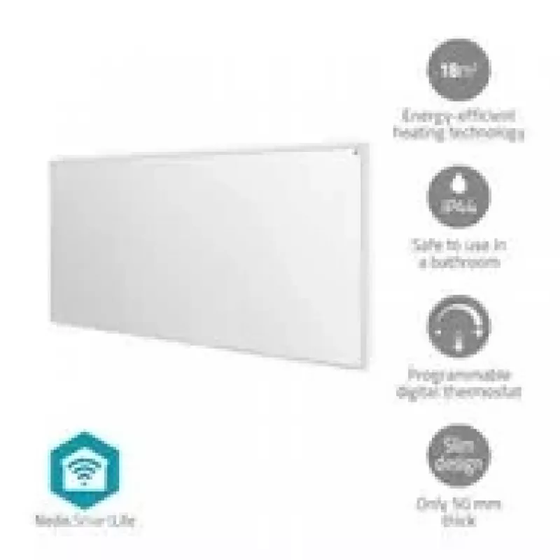 Nedis SmartLife HTIP700WTW infračervený vyhrievací panel, 700 W, biely