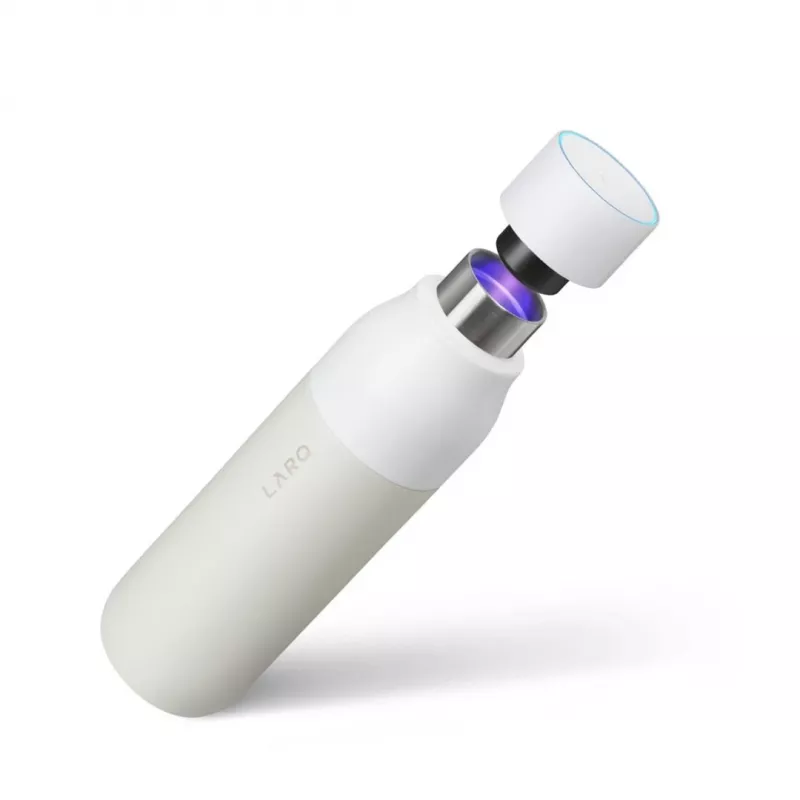 LARQ Bottle PureVis - samoočistiacа fľaša, UV-C svetlo 500ml (granite white)