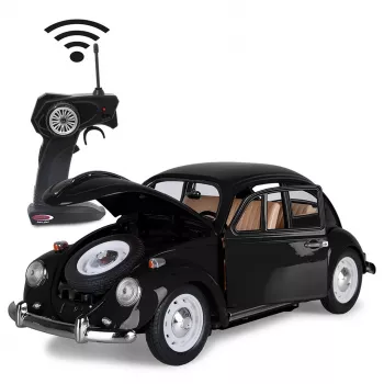 Jamara VW Beetle RC Diecast 1:18 čierna 27 MHz – diaľkovo ovládané elektrické RC auto