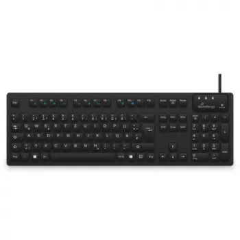 MediaRange káblová hygienická klávesnica, QWERTZ, IP68, 1,5m, čierna