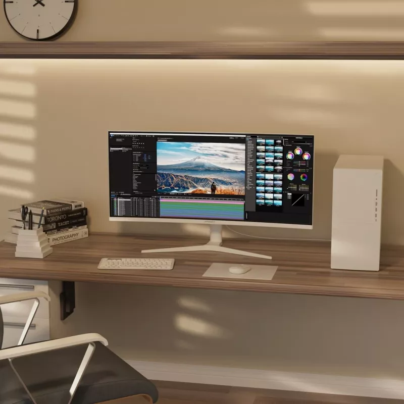 JAPANNEXT JN-IPS340UWQHD60C-C65W-HS-W zakrivený UWQHD