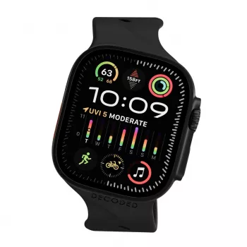 Decoded Silicone Ares Splice Band - silikónový remienok pre Apple Watch 40/42 mm (čierna)