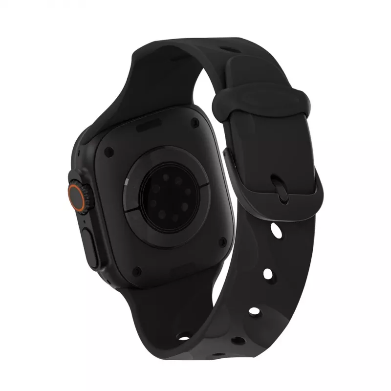 Decoded Silicone Ares Splice Band - silikónový remienok pre Apple Watch 40/42 mm (čierna)