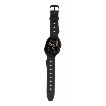 Decoded Silicone Ares Splice Band - silikónový remienok pre Apple Watch 44/46/49 mm (čierna)