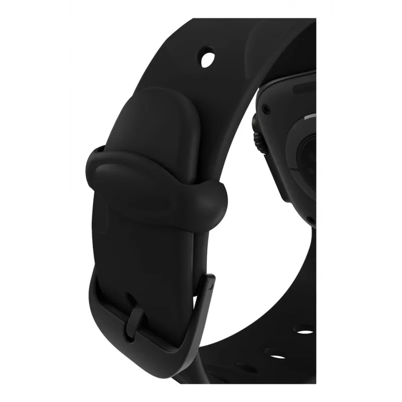 Decoded Silicone Ares Splice Band - silikónový remienok pre Apple Watch 44/46/49 mm (čierna)