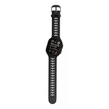 Decoded Silicone Ares O Band - silikónový remienok pre Apple Watch 44/46/49 mm (čierna)