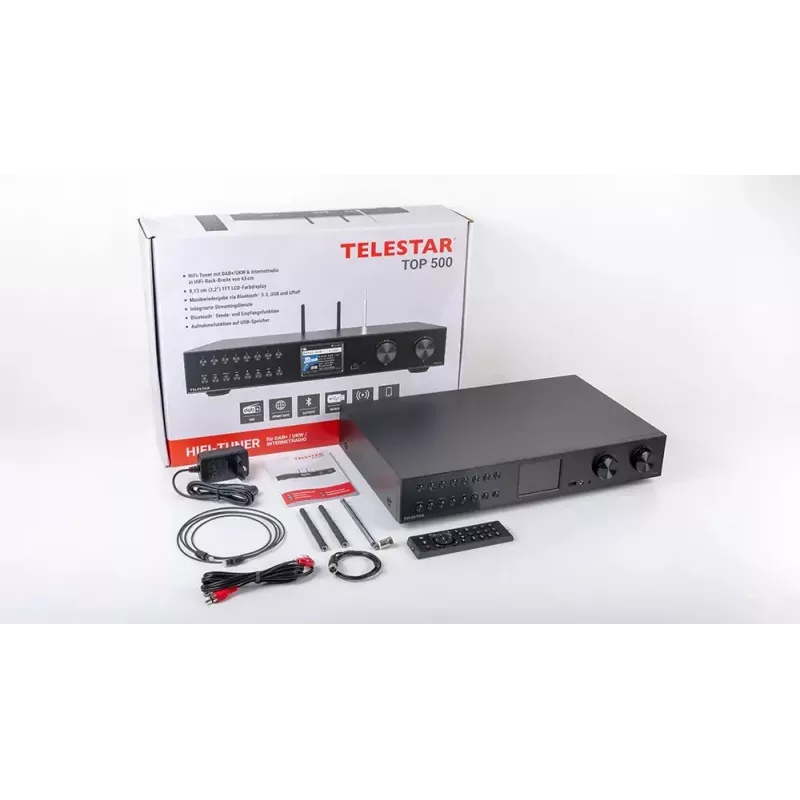 Telestar TOP 500 čierne multifunkčné rádio HiFi komponent (5700500)