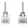CAT 6 U-UTP tenký patch kábel, 0,3 m, sivý