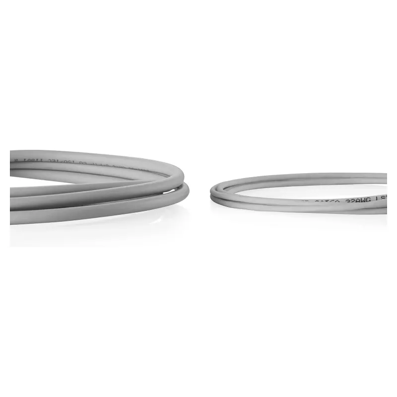 CAT 6 U-UTP tenký patch kábel, 0,3 m, sivý