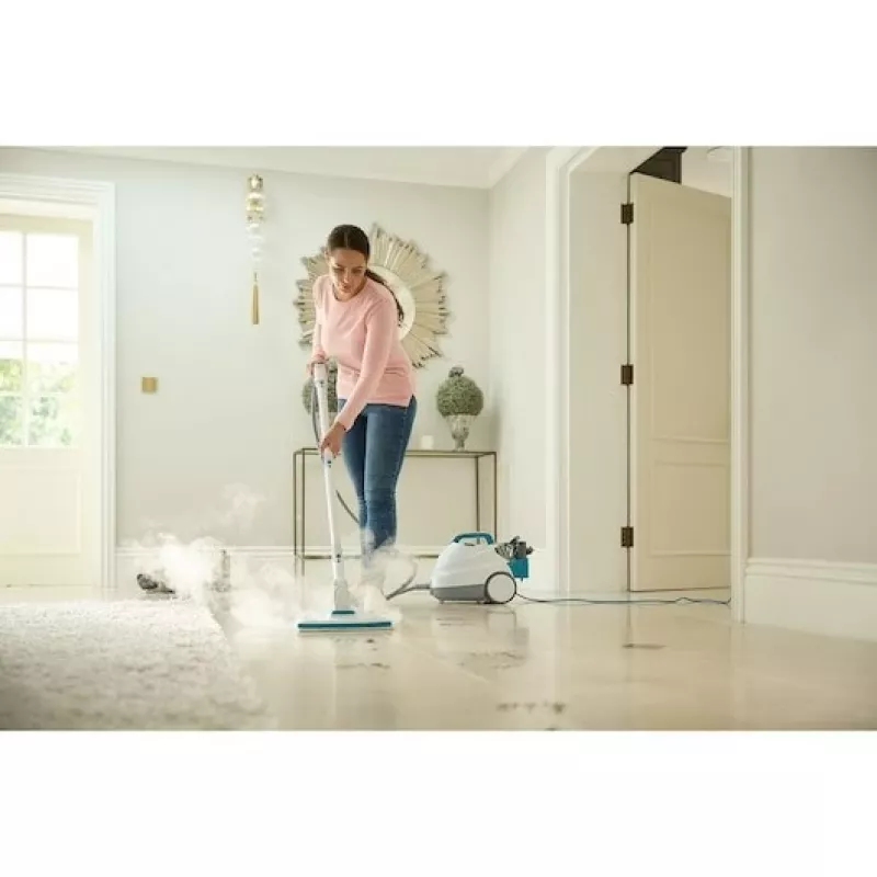 Black & Decker BHSMP2314-QS parný čistič valcový parný čistič 1,2 L 2300 W modrá, biela