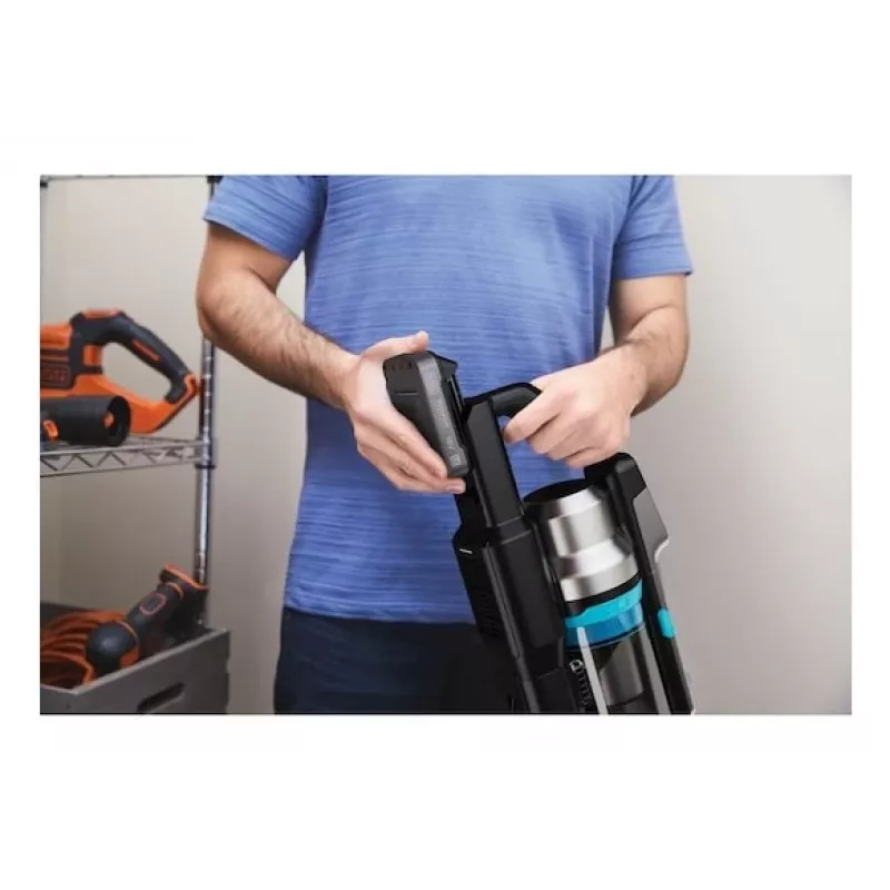 Black & Decker BSV520BRB-QW tyčový vysávač/elektrická kefa batéria suchý bez vrecka 0,65 L modrá 2 Ah