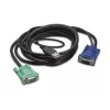 APC kábel pre klávesnicu/video/myš (KVM) – USB, HD-15 (VGA)