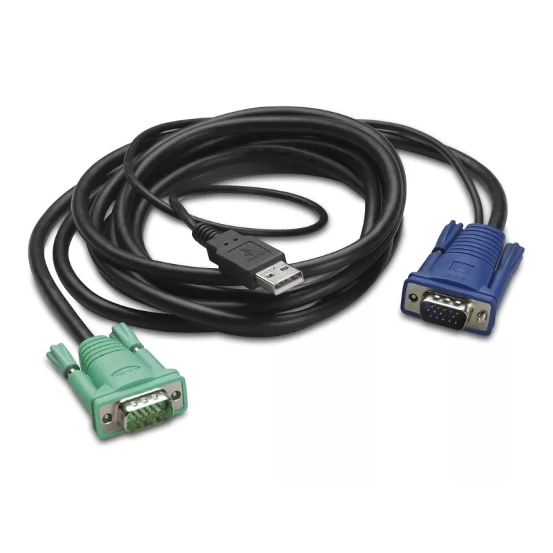 APC kábel pre klávesnicu/video/myš (KVM) – USB, HD-15 (VGA)